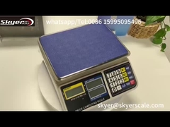 Scala di peso digitale da 30 kg a 1 g con display a retroilluminazione LCD