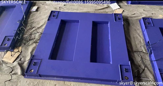 qualità  Zemic H8C Load Cell 1x1m 5Ton Heavy Duty Industrial Floor Scale With Carbon Steel Platform Fabbrica