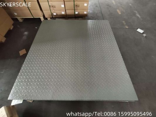 qualità  Electronic Heavy Duty Weight Scale 0.8x1.2m 3 Ton  Floor Scale For Industrial Use Fabbrica