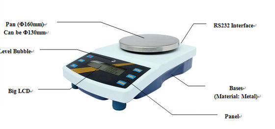 Scala automatica dell'equilibrio elettronico di calibratura 6kg 0.1g