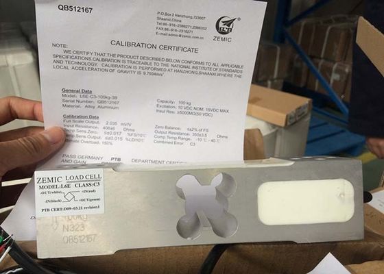 Cellula di carico unica di Zemic L6E per la scala del banco, cellula di carico elettronica OIML approvata