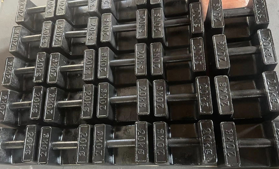 Pesi di prova impilabili da 20 kg M1 Pesi di taratura in ghisa da 20 kg per gru