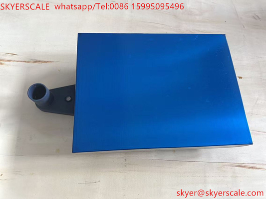 Peso di banco in acciaio al carbonio di colore blu 30x40cm 100kg rivestito in polvere