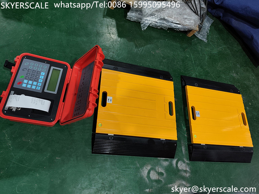 Sistema di pesatura digitale statico dinamico portatile dell'asse di un'auto Peso pad ruota Peso 80 tonnellate