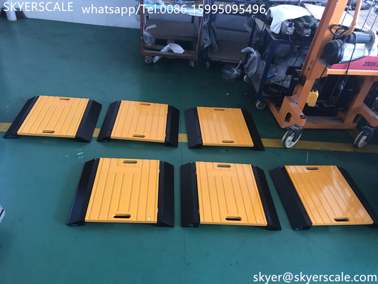 Sistema di pesatura digitale statico dinamico portatile dell'asse di un'auto Peso pad ruota Peso 80 tonnellate