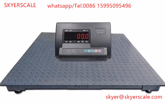1.2x1.2m Piattaforma di filo di 2 tonnellate per macchine Scala di pesatura digitale industriale con display tipo A12