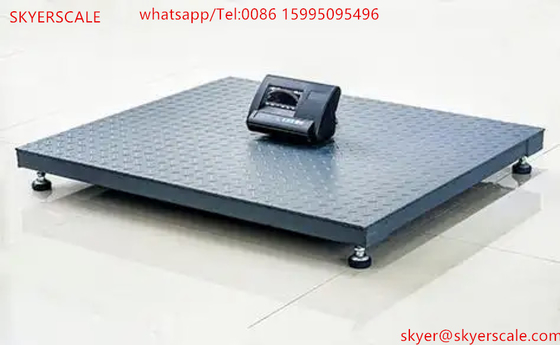 1.2x1.2m Piattaforma di filo di 2 tonnellate per macchine Scala di pesatura digitale industriale con display tipo A12