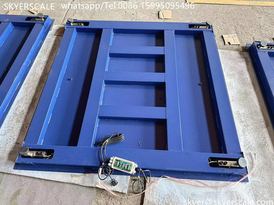 Scala per piattaforme industriali in acciaio al carbonio di capacità 5 tonnellate con indicatore A12E tipo A12 o altro opzionale