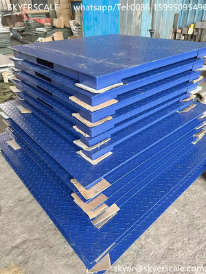 Scala per piattaforme industriali in acciaio al carbonio di capacità 5 tonnellate con indicatore A12E tipo A12 o altro opzionale
