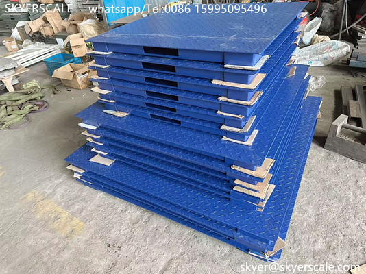 Scala per piattaforme industriali in acciaio al carbonio di capacità 5 tonnellate con indicatore A12E tipo A12 o altro opzionale