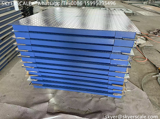Scala per piattaforme industriali in acciaio al carbonio di capacità 5 tonnellate con indicatore A12E tipo A12 o altro opzionale