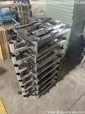 Scala elettronica di peso 50x40cm 250kg con indicatore di pesatura A12E