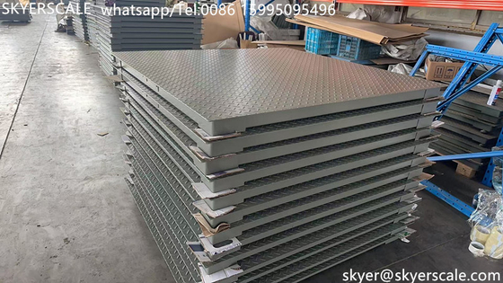 Scala industriale 2000 kg Scale da terra per piattaforme con fascia di taglio in acciaio in lega resistente SQB Cella di carico