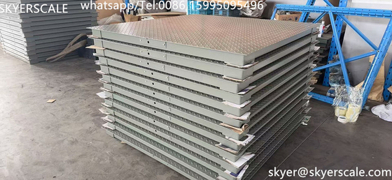 Scala industriale 2000 kg Scale da terra per piattaforme con fascia di taglio in acciaio in lega resistente SQB Cella di carico