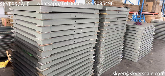 Scala industriale 2000 kg Scale da terra per piattaforme con fascia di taglio in acciaio in lega resistente SQB Cella di carico
