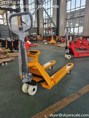 3000 kg di pesatura di pallet manuale idraulico a mano con bilancia