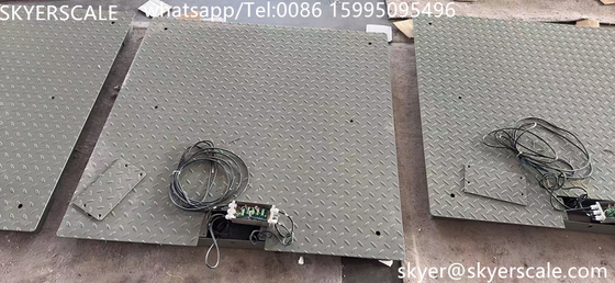 Acciaio 1.2mx1.2m piattaforma 3 tonnellate pesatura pesante con piastra anti mouse