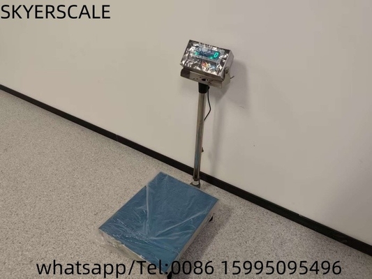40x50cm 150kg Piattaforma di pesatura Scala in acciaio inossidabile con LED verde Indicatore impermeabile