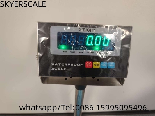 40x50cm 150kg Piattaforma di pesatura Scala in acciaio inossidabile con LED verde Indicatore impermeabile