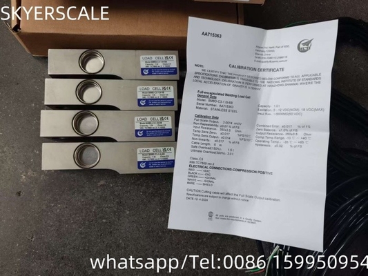 ZEMIC BM8D Celle di carico impermeabili in acciaio inossidabile a fascia di taglio 1000kg Piattaforma di pesatura Sensore di pesatura delle celle di carico