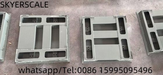 Scala di pesatura per pavimenti in piattaforma in acciaio al carbonio 1.22x1.22m 3t con indicatore di pesatura XK315A1X