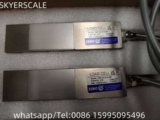 2 tonnellate OIML Celle di carico Amplificatore Zemic H8C Sensore di pesatura per pavimenti Pesatura scala piattaforma Pesatura scala