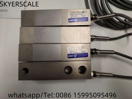 2 tonnellate OIML Celle di carico Amplificatore Zemic H8C Sensore di pesatura per pavimenti Pesatura scala piattaforma Pesatura scala