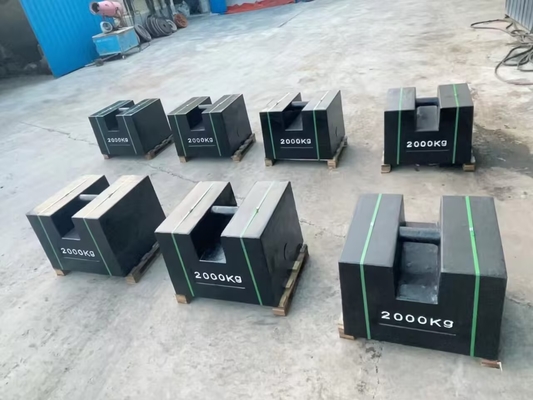 1000 kg Peso di prova Contrapesi in ferro fuso Masse di prova per gru