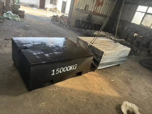 15000kg Piastra di pesatura in ghisa resistente alla corrosione per strumenti di misura e misura su larga scala