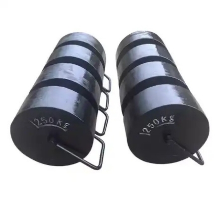 OIML Standard Stackable 250kg M1 Pesi di prova di ferro fuso Pesi di taratura per gru