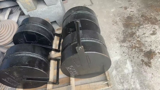 OIML Standard Stackable 250kg M1 Pesi di prova di ferro fuso Pesi di taratura per gru