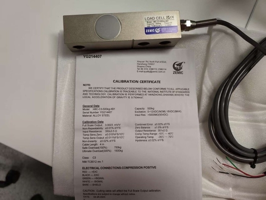 IP67 Shear Beam zemic H8C-500kg Load Cell Alloy Steel Sensor Platform Sensori di pesatura C3