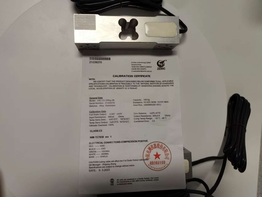 Sensore di cella di carico di marca Zemic L6E-100kg per bilanci di piattaforme da banco da 30x30cm -50kg