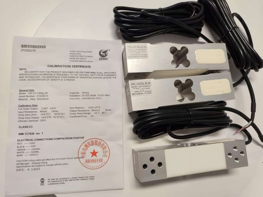 Sensore di cella di carico di marca Zemic L6E-100kg per bilanci di piattaforme da banco da 30x30cm -50kg