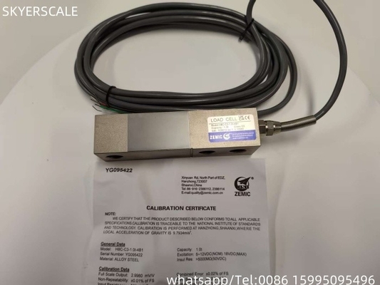 ZEMIC H8C 1 tonnellata C3 classe trasduttore di celle di carico del fascio di taglio OIML NETP Sensore per la bilancia
