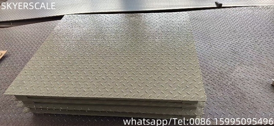 Scale di pesatura per pavimenti industriali 1.2x2m con carico nominale di 3000 kg e display LED / LCD