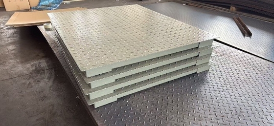 Scale di pesatura per pavimenti industriali 1.2x2m con carico nominale di 3000 kg e display LED / LCD