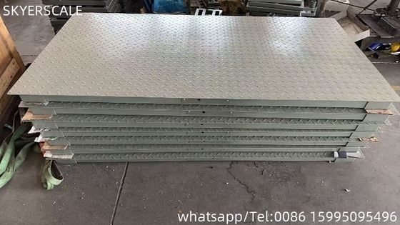 Scale di pesatura per pavimenti industriali 1.2x2m con carico nominale di 3000 kg e display LED / LCD