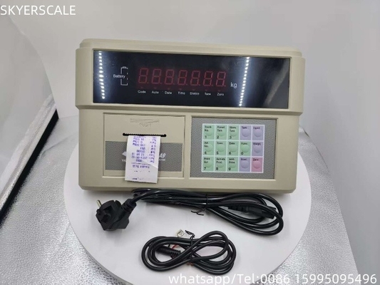 Monitor di indice di pesatura di plastica YAOHUA XK3190-A9P incorporato in stampante per la bilancia del camion