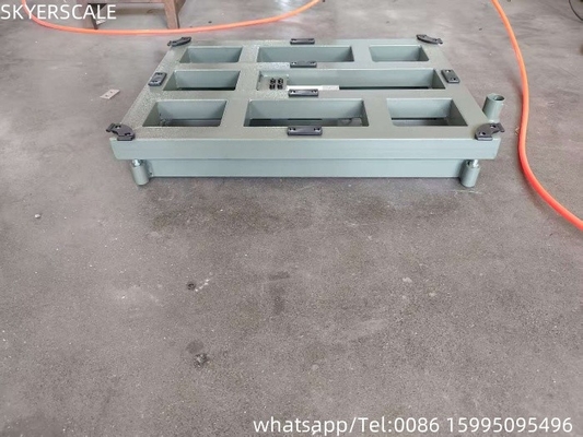 Acciaio al carbonio digitale 50x50xm 500kg Scala di piattaforma Scala di banco con indicatore di pesatura A12E