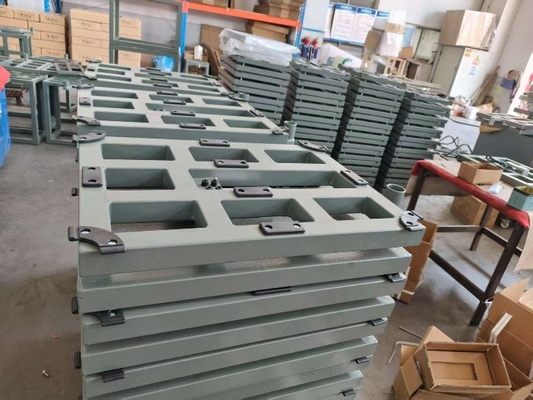 Acciaio al carbonio digitale 50x50xm 500kg Scala di piattaforma Scala di banco con indicatore di pesatura A12E