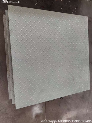 Scale di pesatura industriale in acciaio al carbonio 1.4x1.4m 5t Scala elettronica per pavimenti