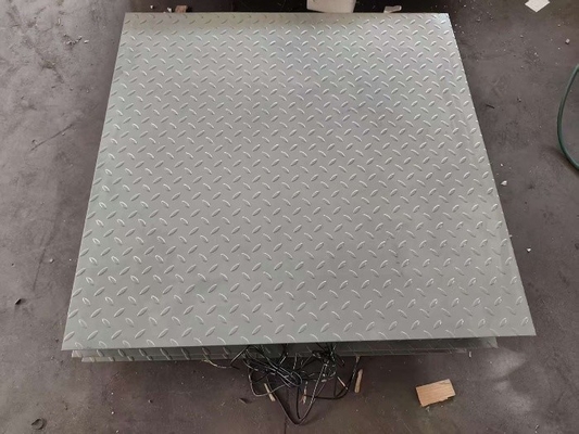 Scale di pesatura industriale in acciaio al carbonio 1.4x1.4m 5t Scala elettronica per pavimenti