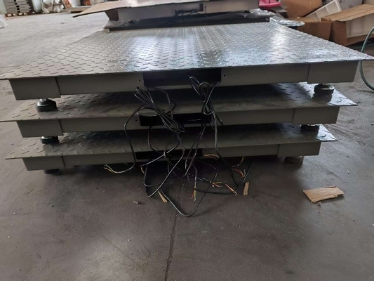 Scale di pesatura industriale in acciaio al carbonio 1.4x1.4m 5t Scala elettronica per pavimenti