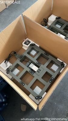 Scala di peso per piattaforme pesanti Scale di pesatura digitale elettronica 500x500mm 300Kg con reticolare