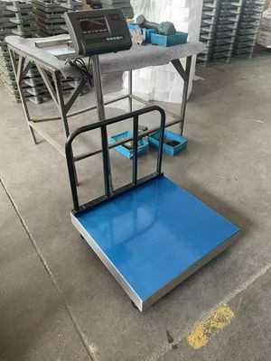 Scala di peso per piattaforme pesanti Scale di pesatura digitale elettronica 500x500mm 300Kg con reticolare