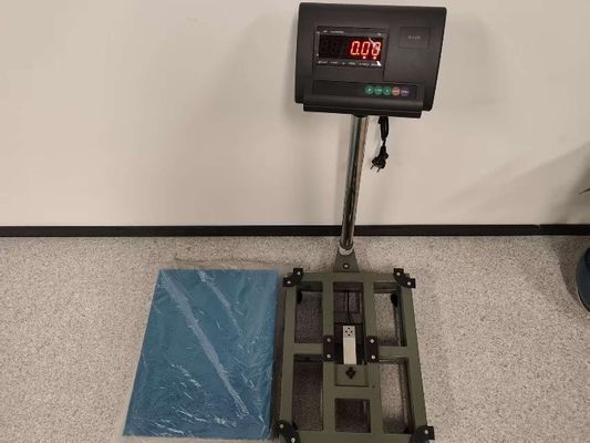 300 x 400 mm Piattaforma di banco elettronico Scala di carbonio Acciaio di sovraccarico Protezione 100kg capacità