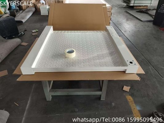 Scala elettronica digitale a basso profilo 3 tonnellate con sedie a terra a ruota