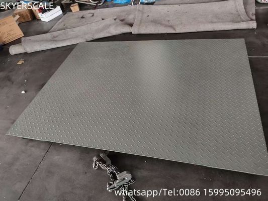 Piattaforma elettronica Scala di pesatura del pavimento Piattaforma digitale Scala 5t 10t Acciaio al carbonio AC / DC 110v / 220v