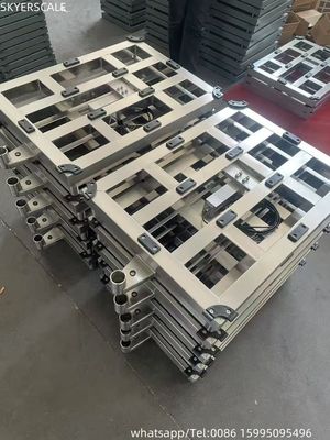 Scaletta di piattaforma 304 in acciaio inossidabile Peso impermeabile 700x600mm 600kg Scala